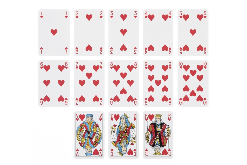 CARTES A JOUER COMPÉTITIONS BLEUES - DESIGN FRANÇAIS