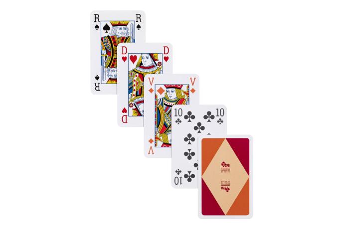 CARTES A JOUER COMPÉTITIONS ORANGES - DESIGN ANGLAIS